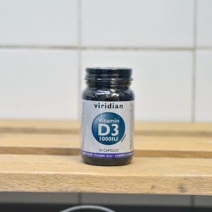 *Viridian Vitamin D3 1000iu Vitamins – 30 capsules