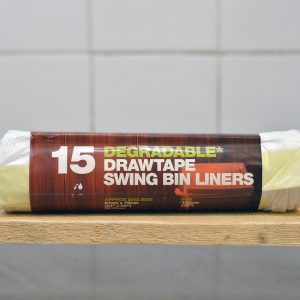 D2W Drawtape Swing Bin (60L) Bags – 15 Pack