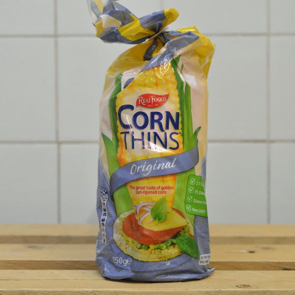 Real Foods Corn Thins - 150g