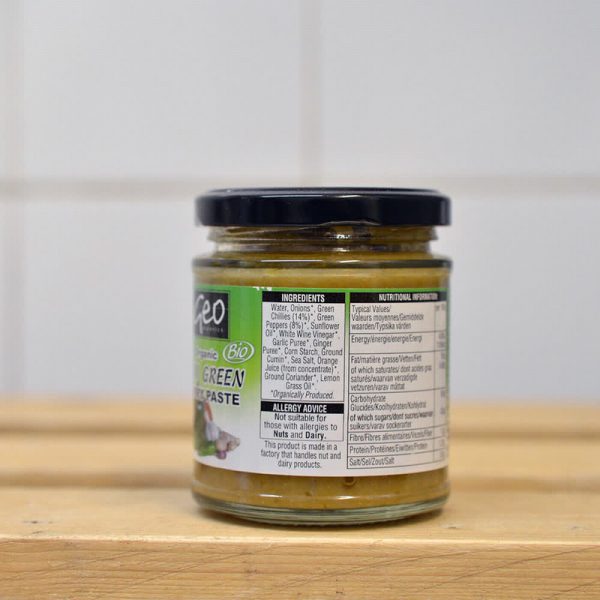 Geo Organics Organic Thai Green Curry Paste - 180g - Image 2