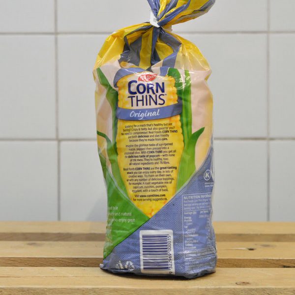 Real Foods Corn Thins - 150g - Image 2