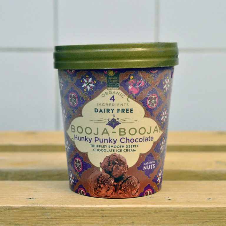 BOOJA Hunky Punky Chocolate Ice Cream 500g Zeds Wholefoods