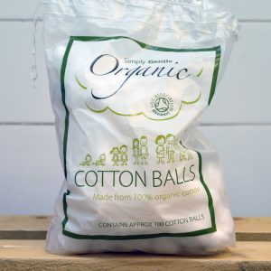 Simply Gentle Vegan Cotton Wool Balls – 100 Pack