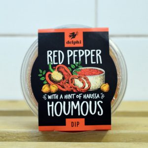 Delphi Red Pepper ‘Hint of Harissa’ Houmous – 170g