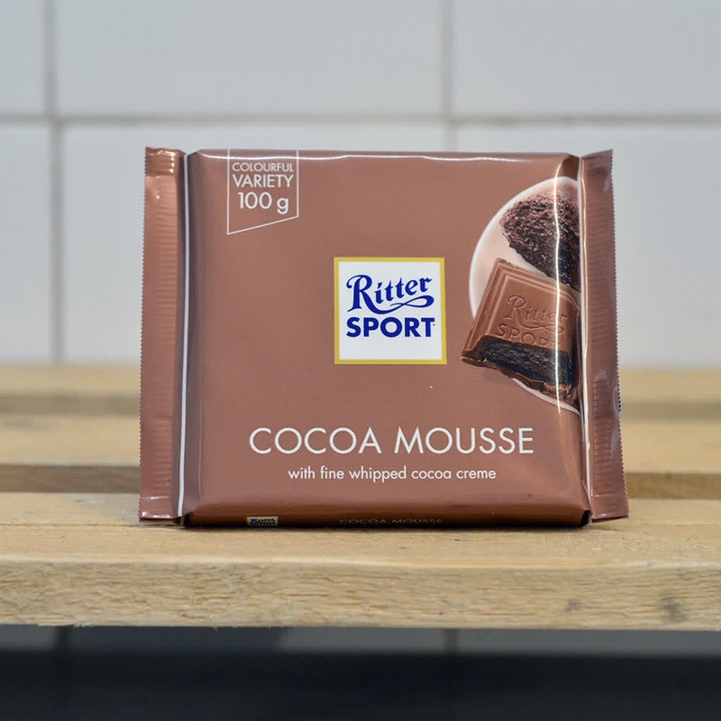 Ritter Sport Cocoa Mousse Square – 100g – Zeds Wholefoods