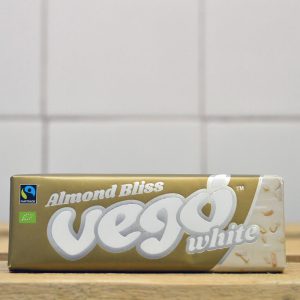 *Vego Almond Bliss White Vegan Chocolate Bar – 50g