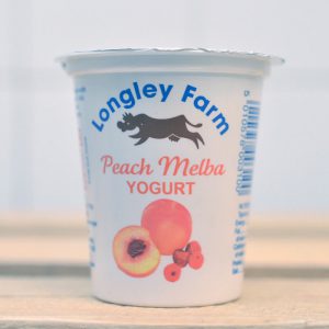 Longley Farm Mini Yoghurt (Peach Melba) – 150g