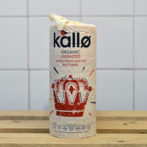 *Kallo Organic Unsalted Rice Cakes – 130g
