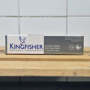 *Kingfisher Aloe/T Tree/Mint Fluoride Free Toothpaste – 100ml