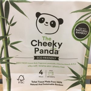 Cheeky Panda Bamboo Toilet Roll – 4 Pack