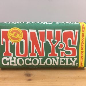 Tony’s Milk Chocolate with Hazelnuts – 180g
