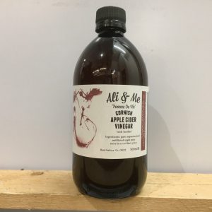 Ali & Me Organic Cornish Cider Vinegar – 500ml