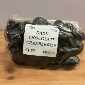 Zeds Dark Chocolate Cranberries – 150g