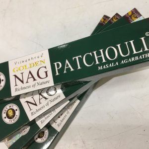 Golden Nag Patchouli Incense – 15g