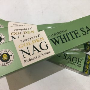 Golden Nag White Sage Incense – 15g