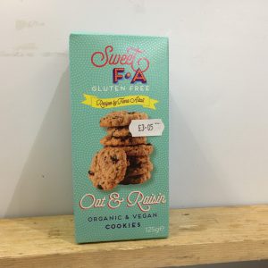 *Sweet F.A Gluten-Free Oat Organic Oat & Raisin Cookies