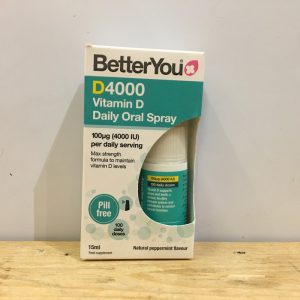 Better You D4000 Vitamin D Daily Oral Spray – 100ug (4000 IU)