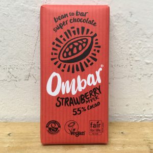 OMBAR Organic Raw Vegan Strawberry Chocolate – 35g