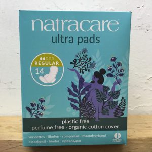 *Natracare Ultra Pads REGULAR with Wings – 14 Pack