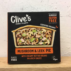 *Clives Frozen Organic Mushroom Leek Pie Gluten Free – 235g