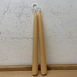 Dipped Pure Beeswax 9″ Standard Candles – pair