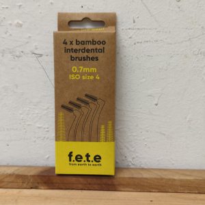 F.E.T.E. Bamboo Interdental Brushes size 4 (0.7mm) – pack 0f 4