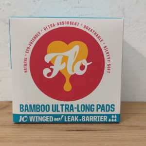 Flo Organic Bamboo Night Pads – 10 Winged & Ultra-Thin