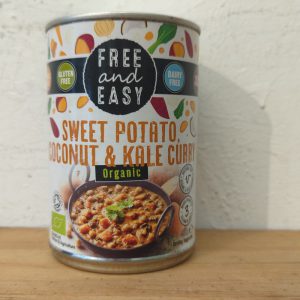 Free & Easy Sweet Potato, Coconut & Kale Curry