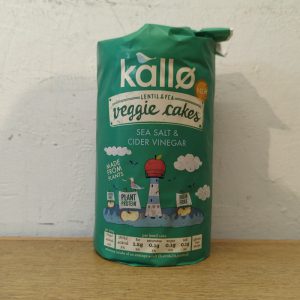 Kallo Sea Salt & Vinegar Veggie Cakes (Lentil & Pea)