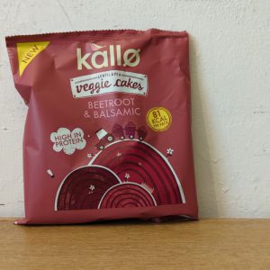 *Kallo Beetroot & Balsamic Veggie Cakes – Lentil & Pea