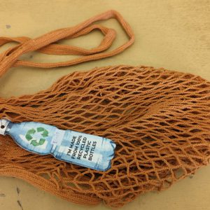 Suma Recycled Long Handled String Bag (Pumpkin/Teal)