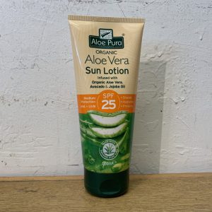 *Organic Pura Aloe Vera Sun Lotion SPF 25