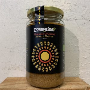 *Essential Organic Peanut Butter Crunchy (with salt) – 425g