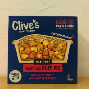 Clives Organic Beefy Ale Puff Pie 235g