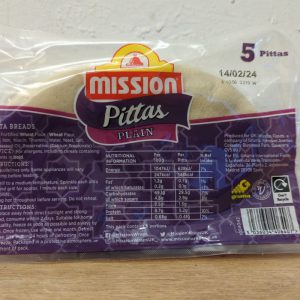 Mission Plain Pitta Bread – 5 Pack