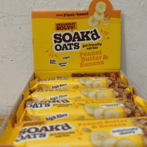 Soak’d Oats Peanut Butter & Banana Oat Bar – 42g
