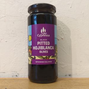Cypressa Pitted Hojiblanca Olives – Black (v)