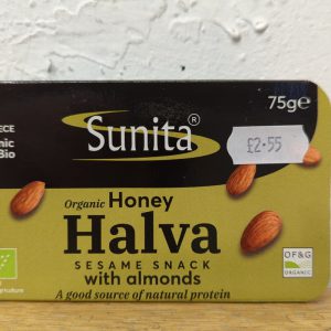 (consider disco end of May) Sunita Org Honey Halva With Almonds