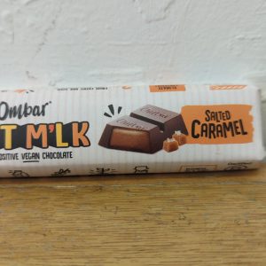 Ombar Organic Oat Milk Raw Vegan Chocolate – Salted Caramel bar