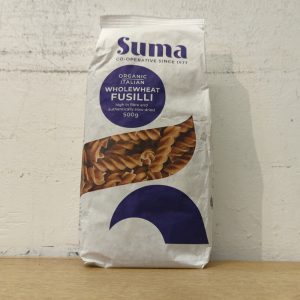 Suma Organic Wholewheat Fusilli Pasta – 500g