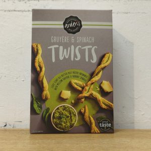 *Ardens Gruyere & Spinach Cheese Twists – 100g